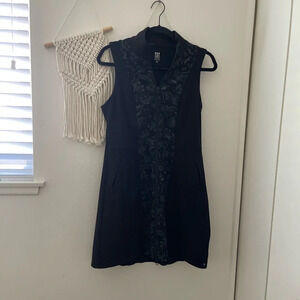 Title Nine black front zip athletic dress